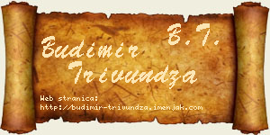 Budimir Trivundža vizit kartica